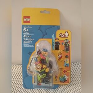Lego 40344 Minifigures Summer Celebration Beach Day NWT Building Toy Set